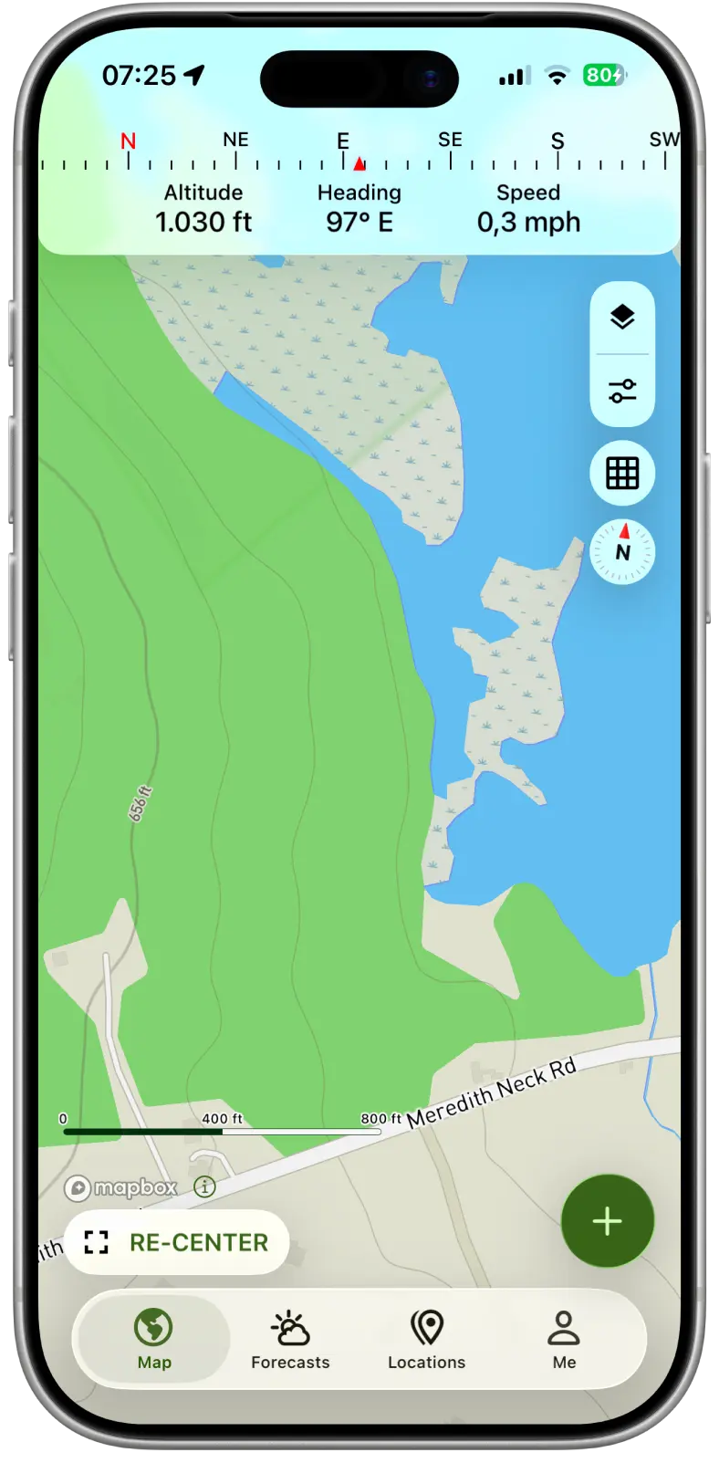 Mappa del terreno in Hunting Points